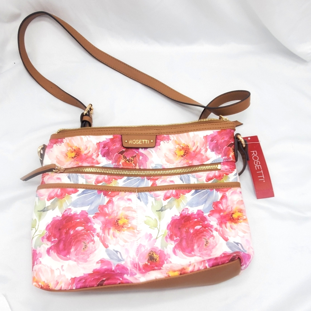 Rosetti "Sweet Petals" Floral Print Crossbody Purs